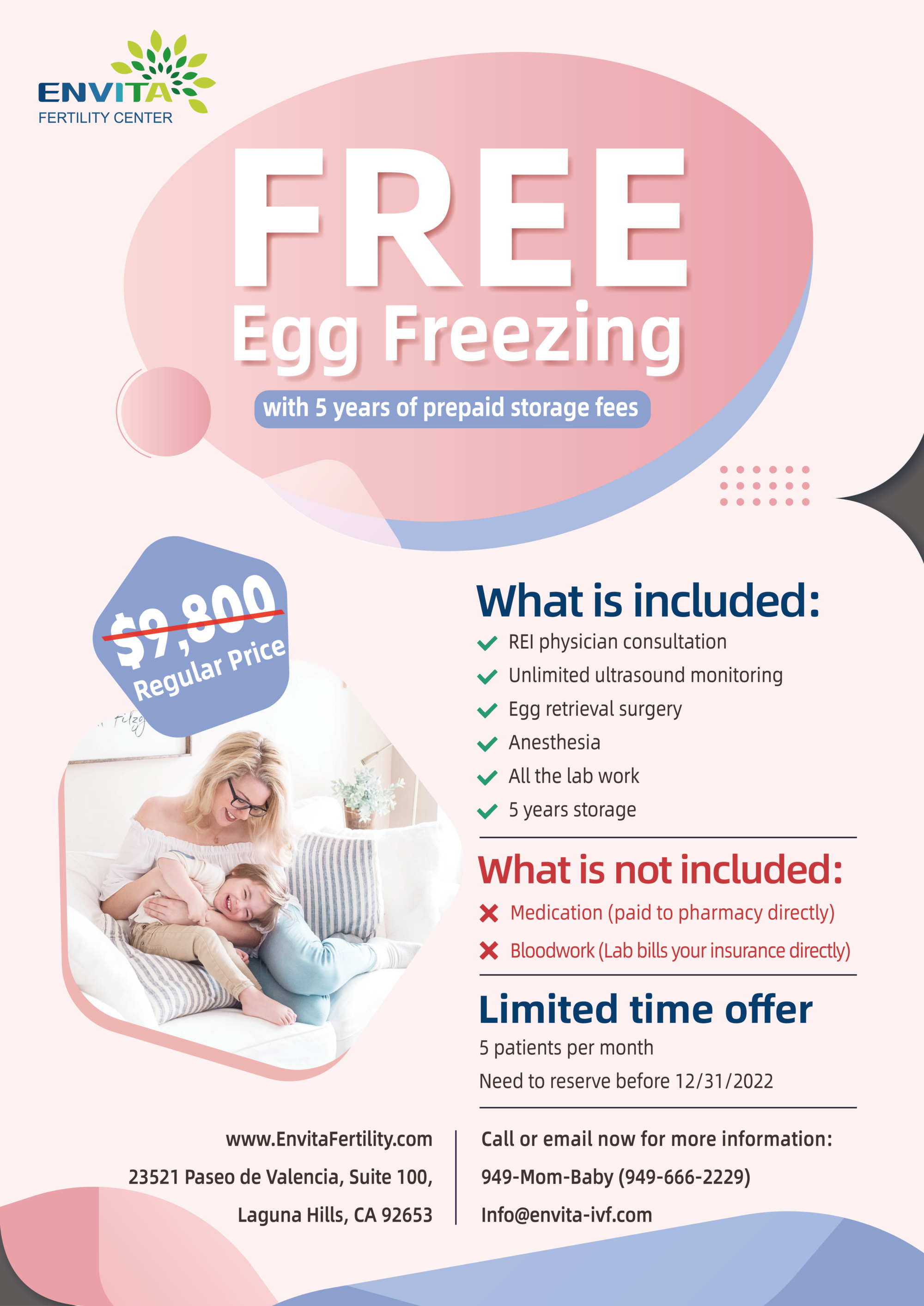 Free Egg Freezing graphic 